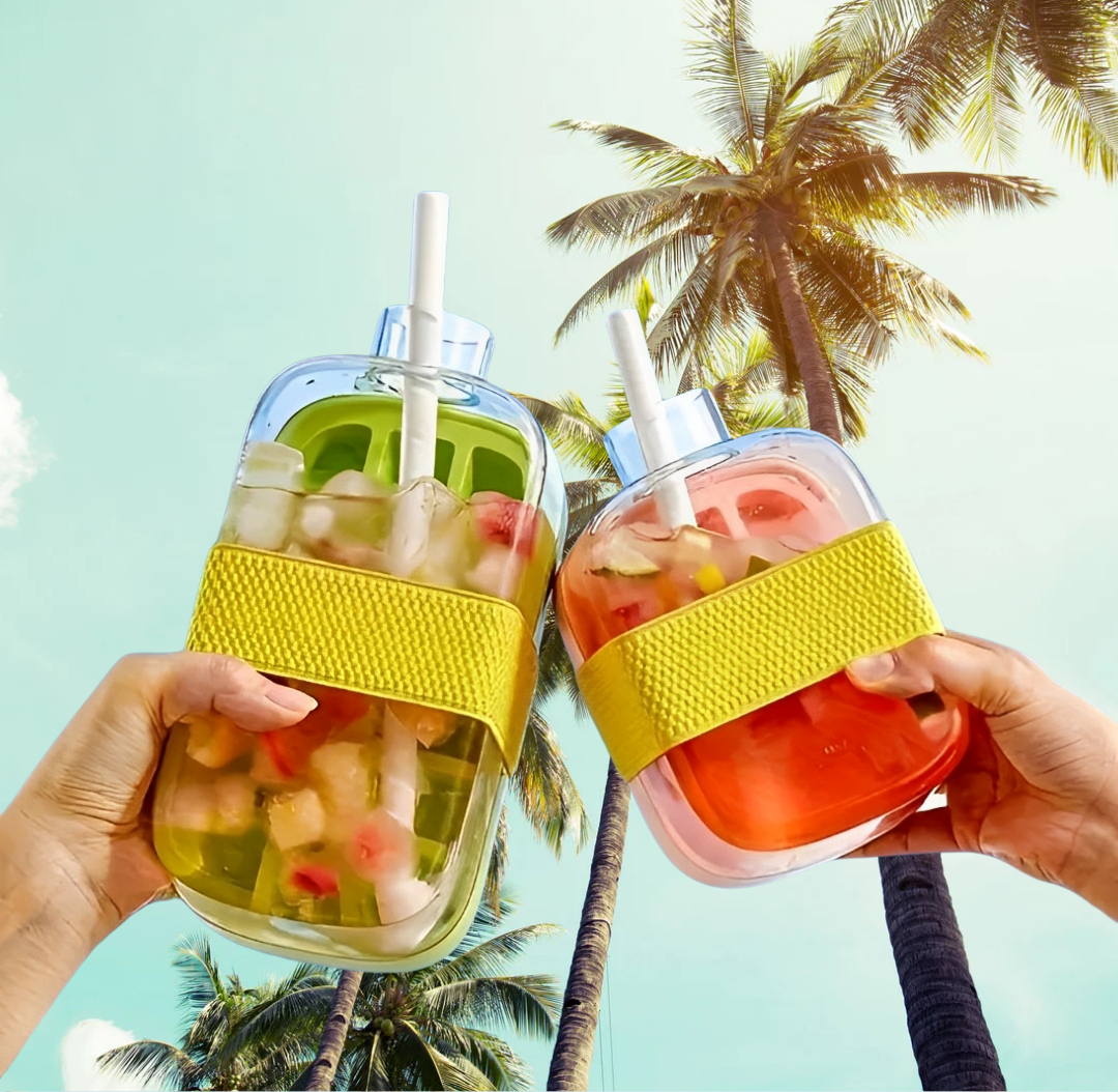 AquaPop™ 2 in 1 Ice Cube Water Bottle