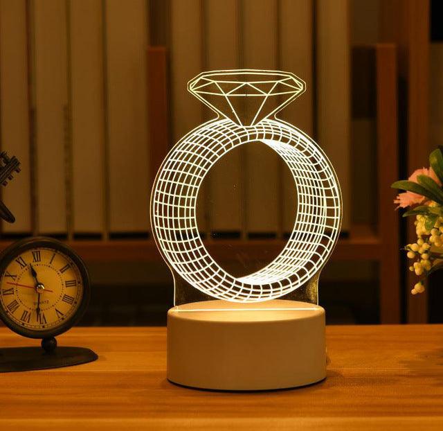 3D Acrylic Led Lamp - CozyNest