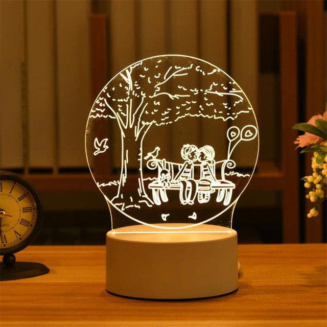 3D Acrylic Led Lamp - CozyNest