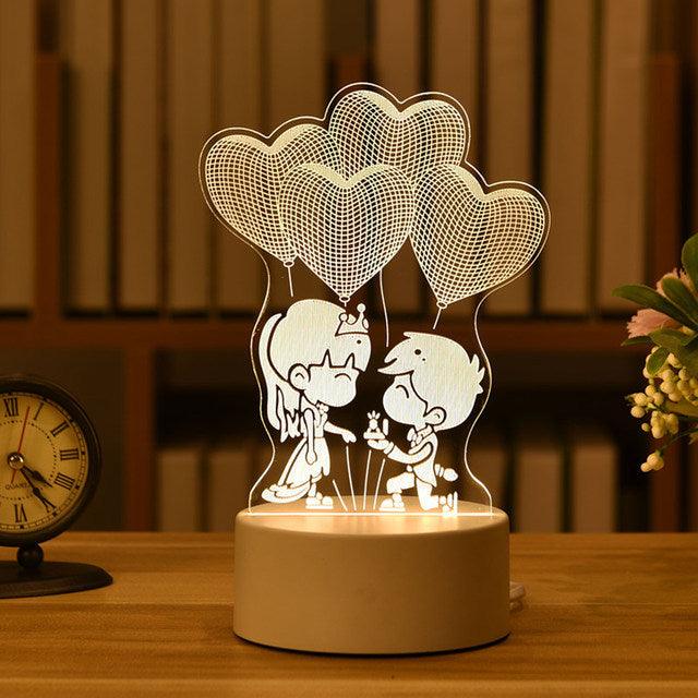 3D Acrylic Led Lamp - CozyNest